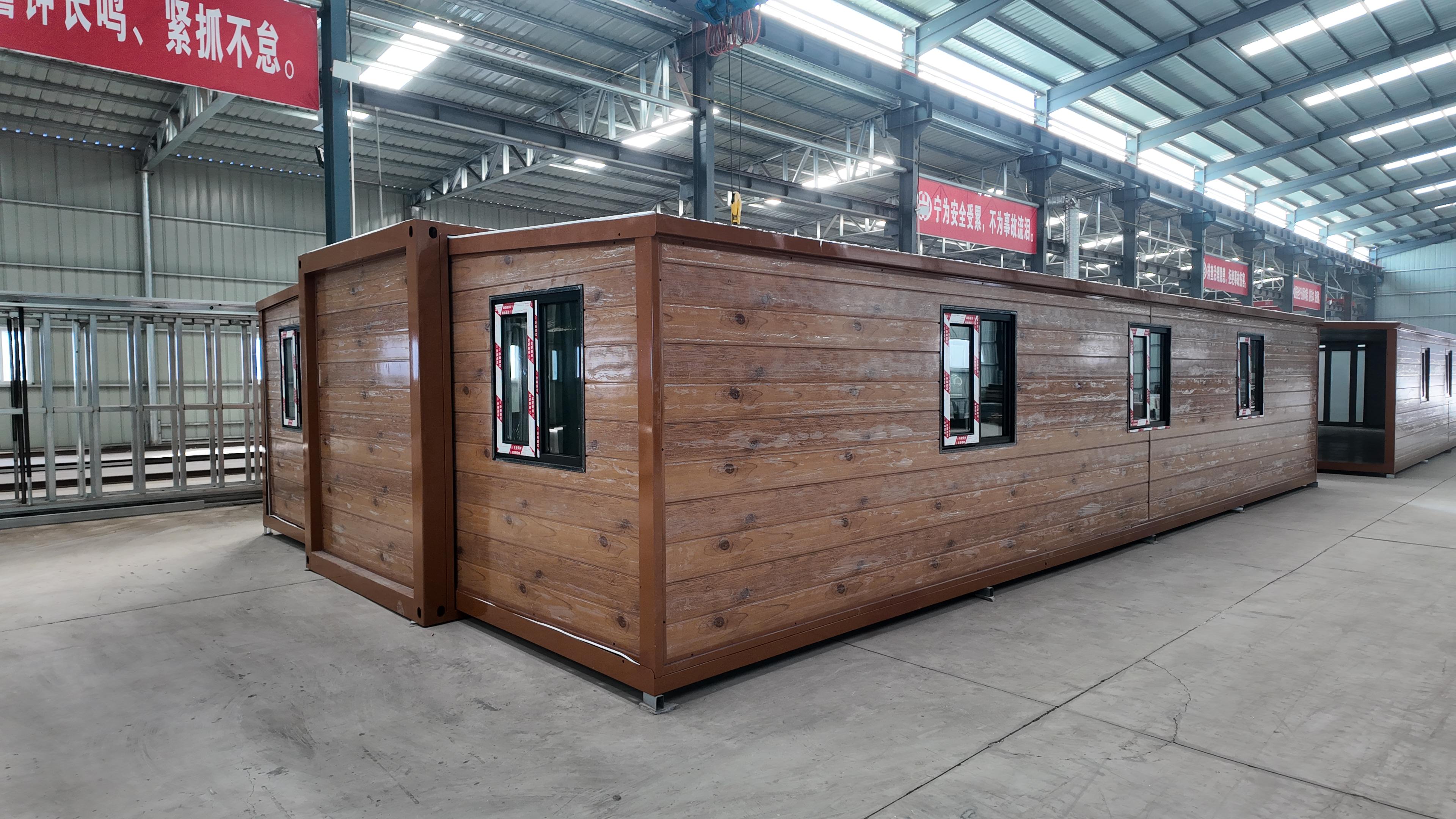 Casa Expandible 68m2 - Acabado paneles madera